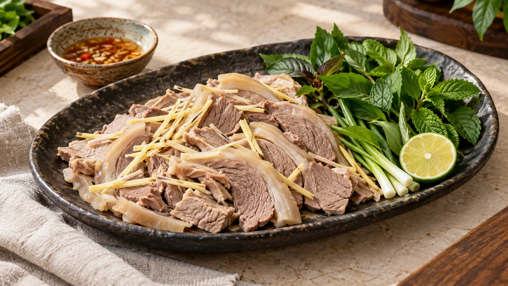 Ảnh minh họa Dê hấp gừng sả